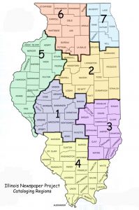 为了组织全州范围的调查，我们将该州分为七个地区。