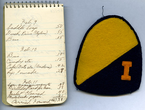 艾伦·希克斯1942年的高级开支簿和骑兵徽章