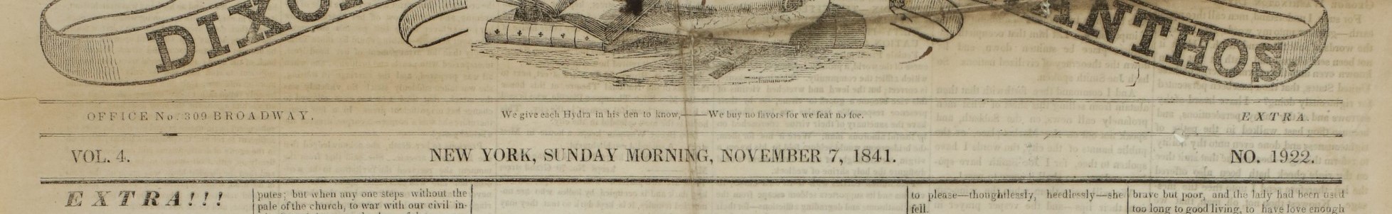 详情摘自:狄克逊的多角兽，1841年11月7日