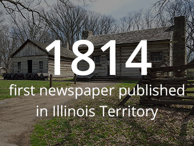 1814年，伊利诺斯州出版了第一份报纸