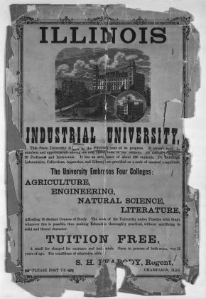 伊利诺伊工业大学的广告(1883年